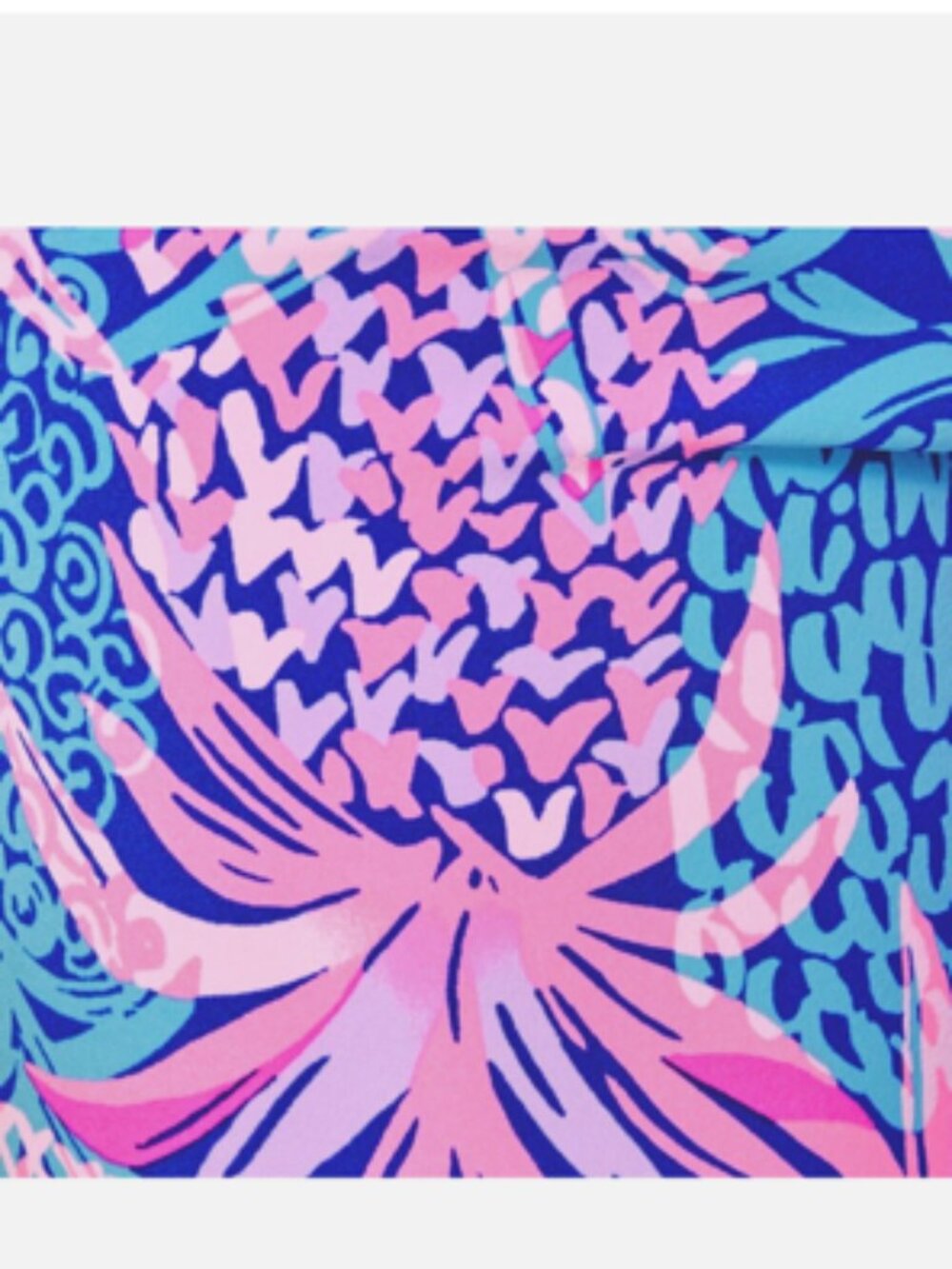 Lilly Pulitzer Corso Pants UPF Stretch Active Pants Golf Preppy Pineapple NWOT 2 - Picture 2 of 8